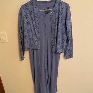 Dress with cardigan